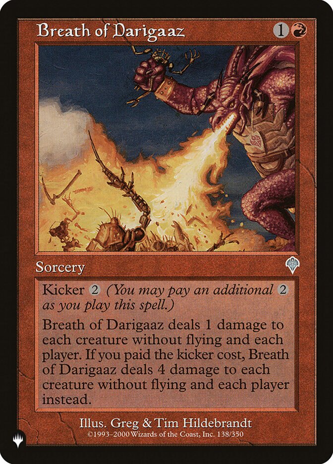 Breath of Darigaaz (INV-138) - The List (PLST)