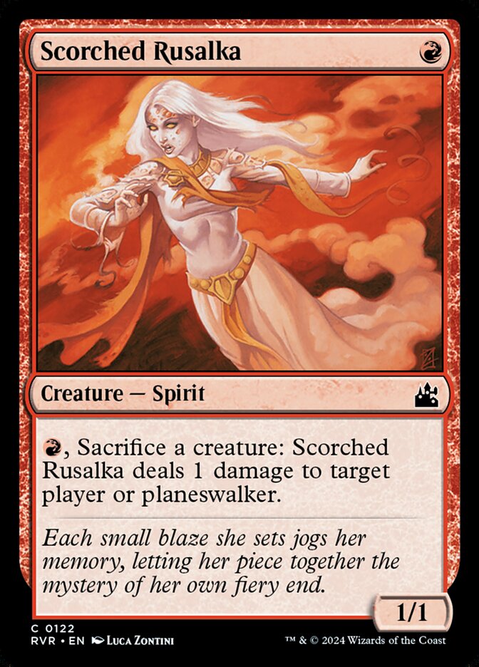 Scorched Rusalka (122) - Ravnica Remastered (RVR)