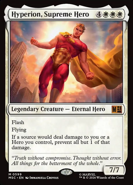 Hyperion, Supreme Hero (599) - Marvel Super Heroes Commander (MSC)