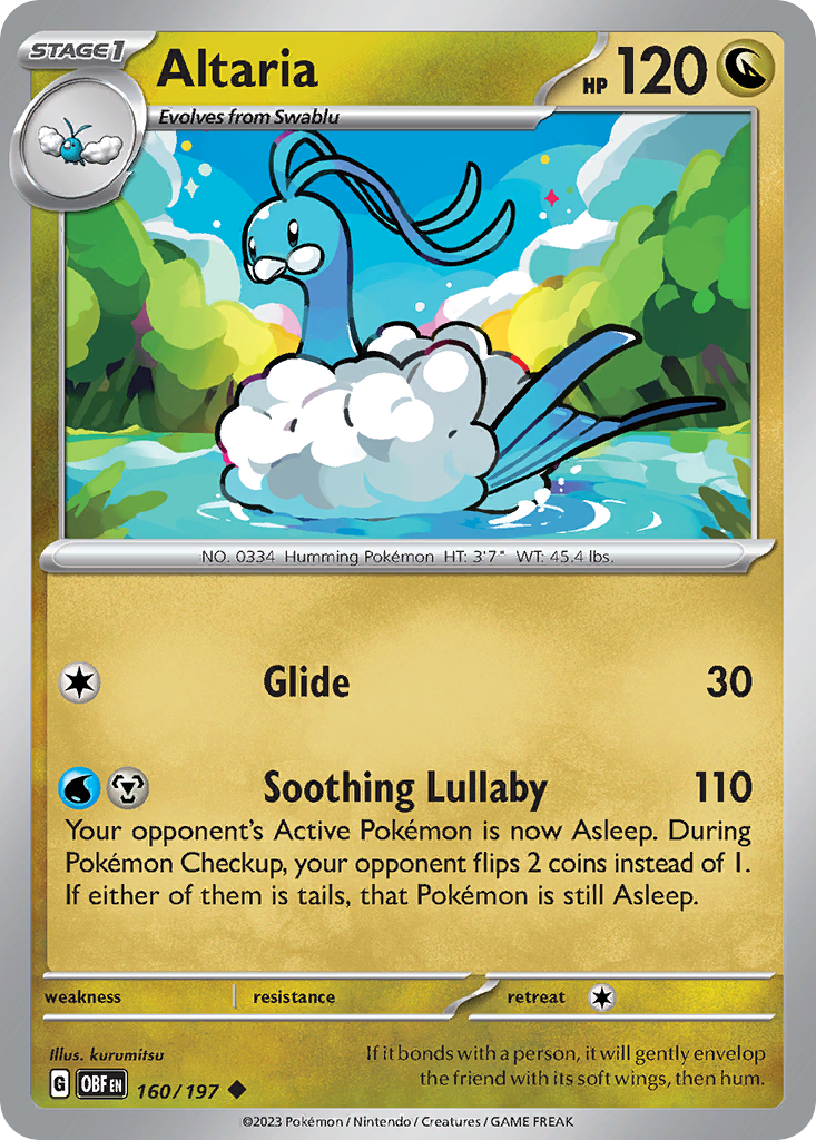 Altaria (160/197) - Obsidian Flames (OBF)