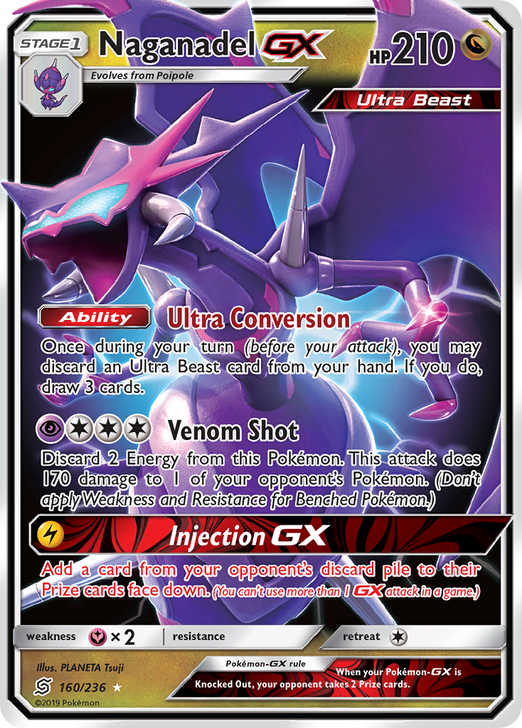 Naganadel-GX (160/236) - [Holo Foil] Unified Minds (UNM)