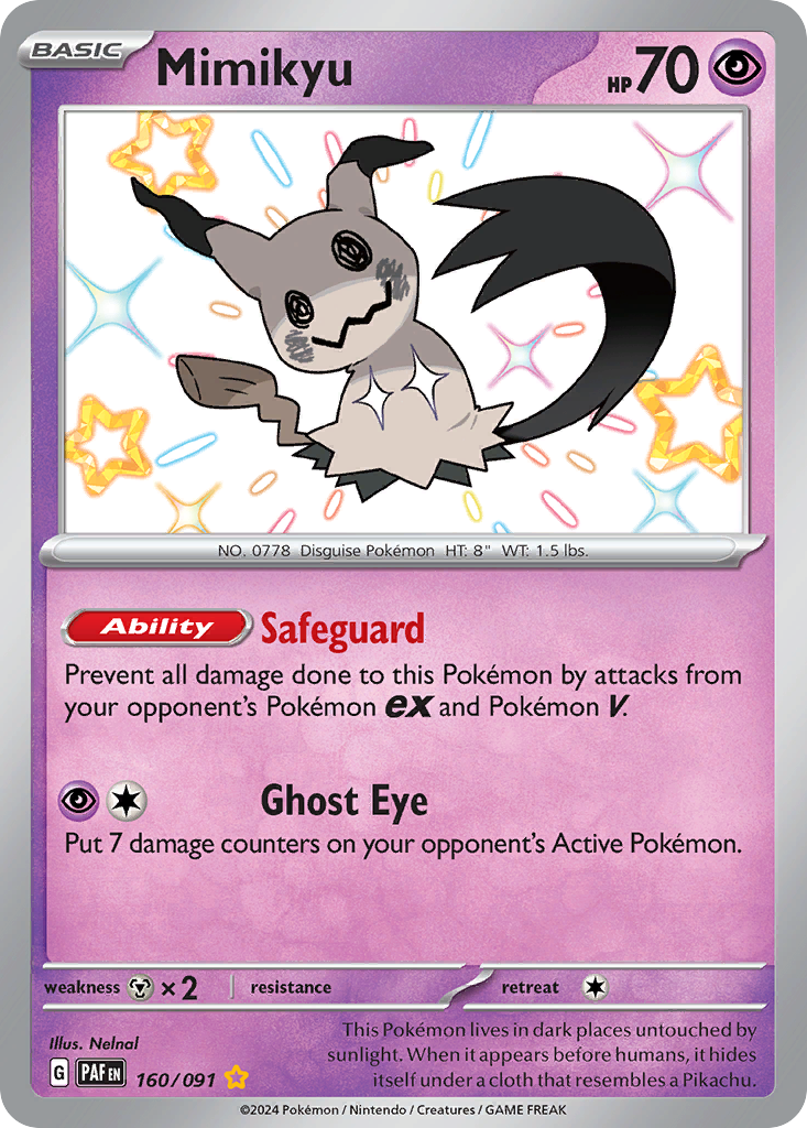 Mimikyu (160/91) - [Shiny Holo] Paldean Fates (PAF)