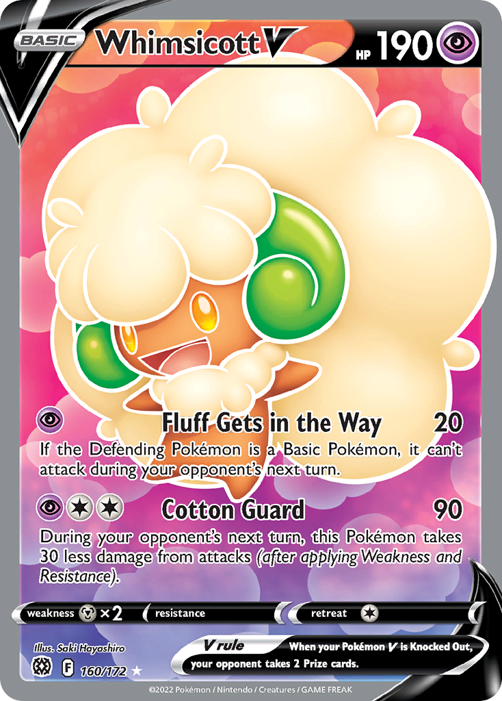 Whimsicott V (160/172) - [Full Art] Brilliant Stars (BRS)