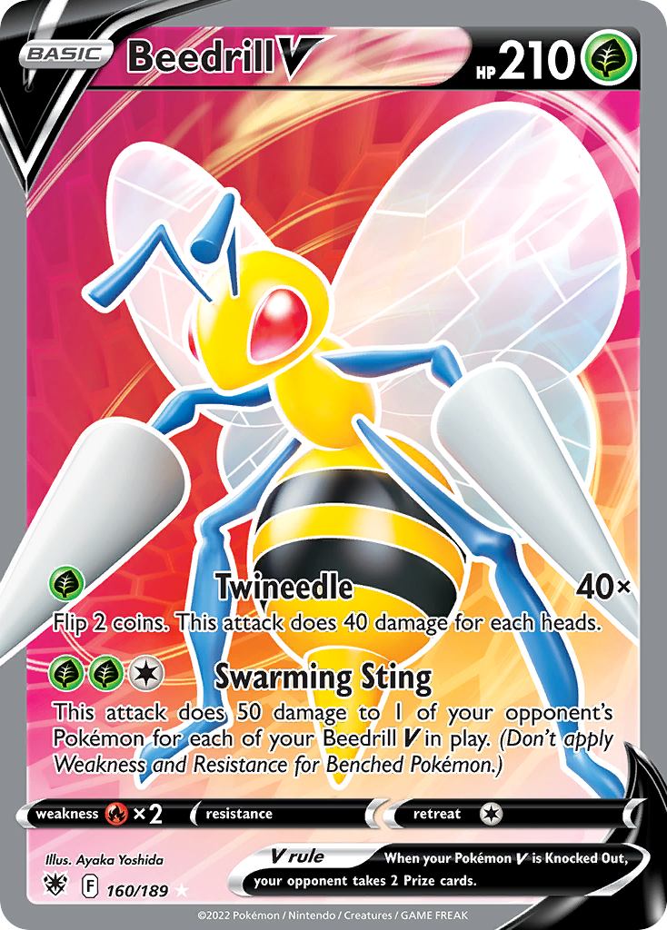 Beedrill V (160/189) - [Full Art] Astral Radiance (ASR)