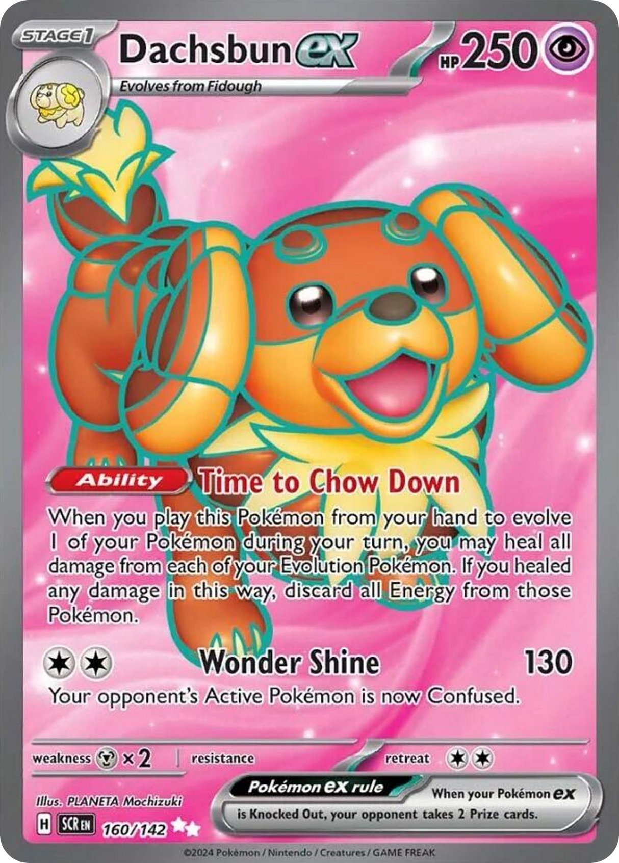 Dachsbun ex (160/142) - [Full Art] Stellar Crown (SCR)