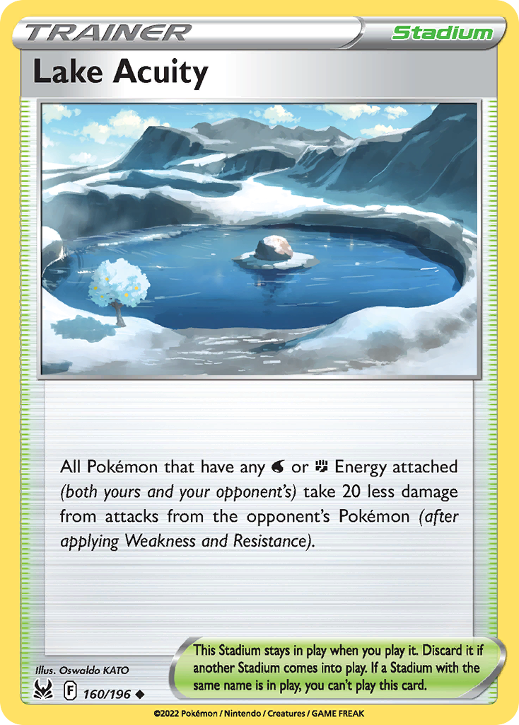 Lake Acuity (160/196) - [Reverse Holo] Lost Origin (LOR)