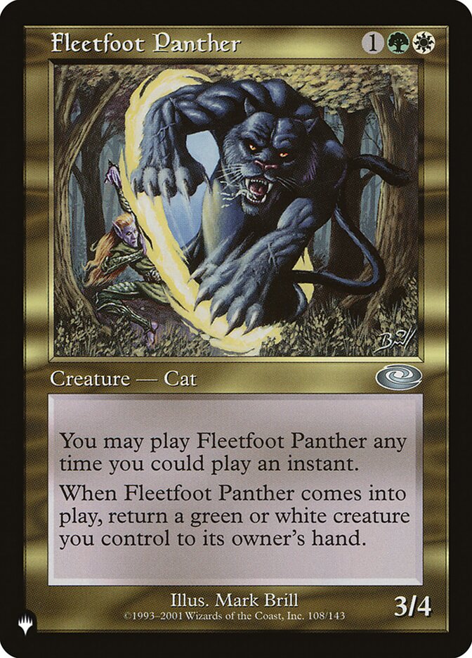 Fleetfoot Panther (PLS-108) - The List (PLST)