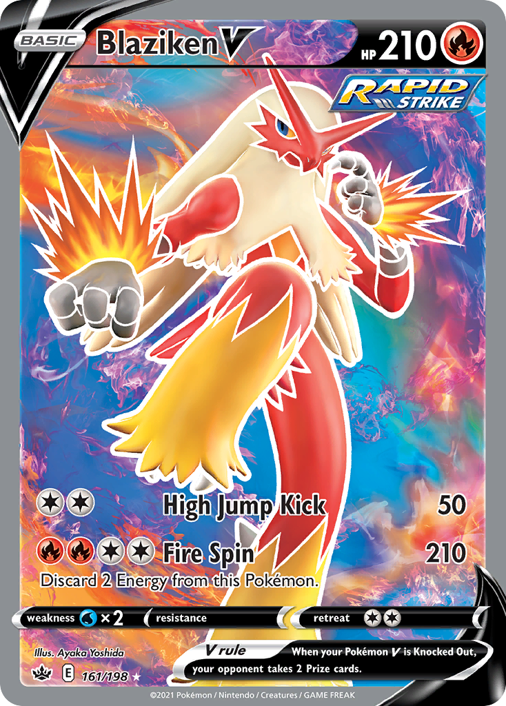 Blaziken V (161/198) - [Full Art] Chilling Reign (CRE)
