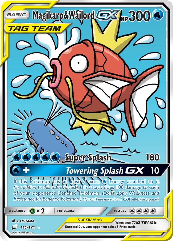 Magikarp & Wailord-GX (161/181) - [Full Art] Team Up (TEU)