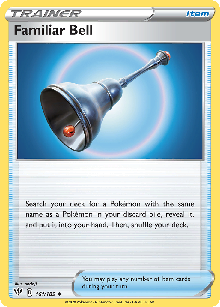 Familiar Bell (161/189) - [Reverse Holo] Darkness Ablaze (DAA)