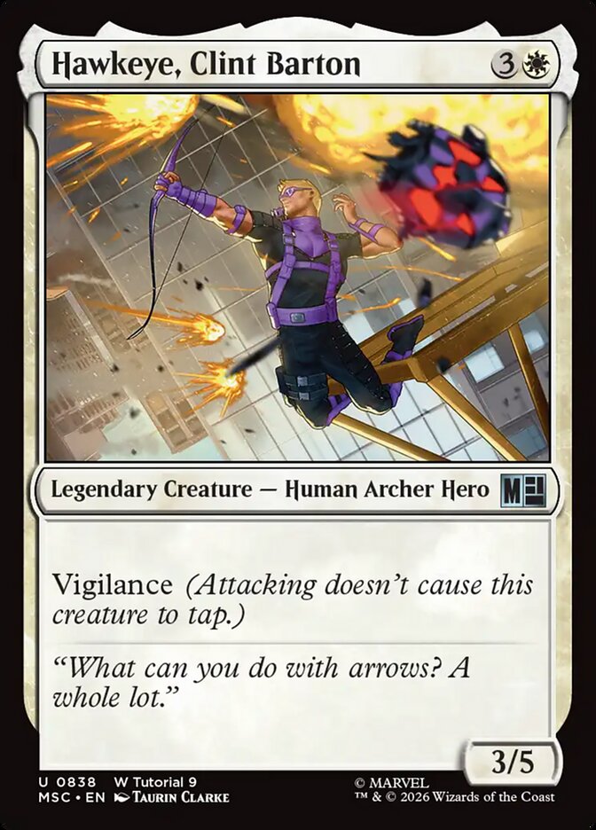 Hawkeye, Clint Barton (838) - Marvel Super Heroes Commander (MSC)