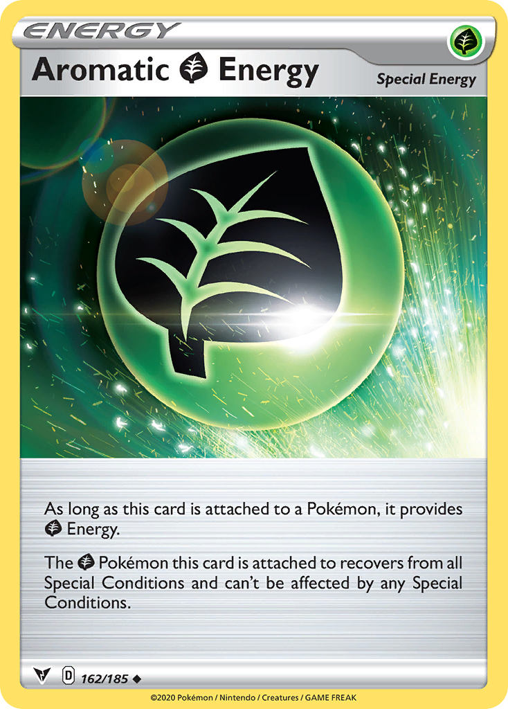Aromatic Grass Energy (162/185) - [Reverse Holo] Vivid Voltage (VIV)