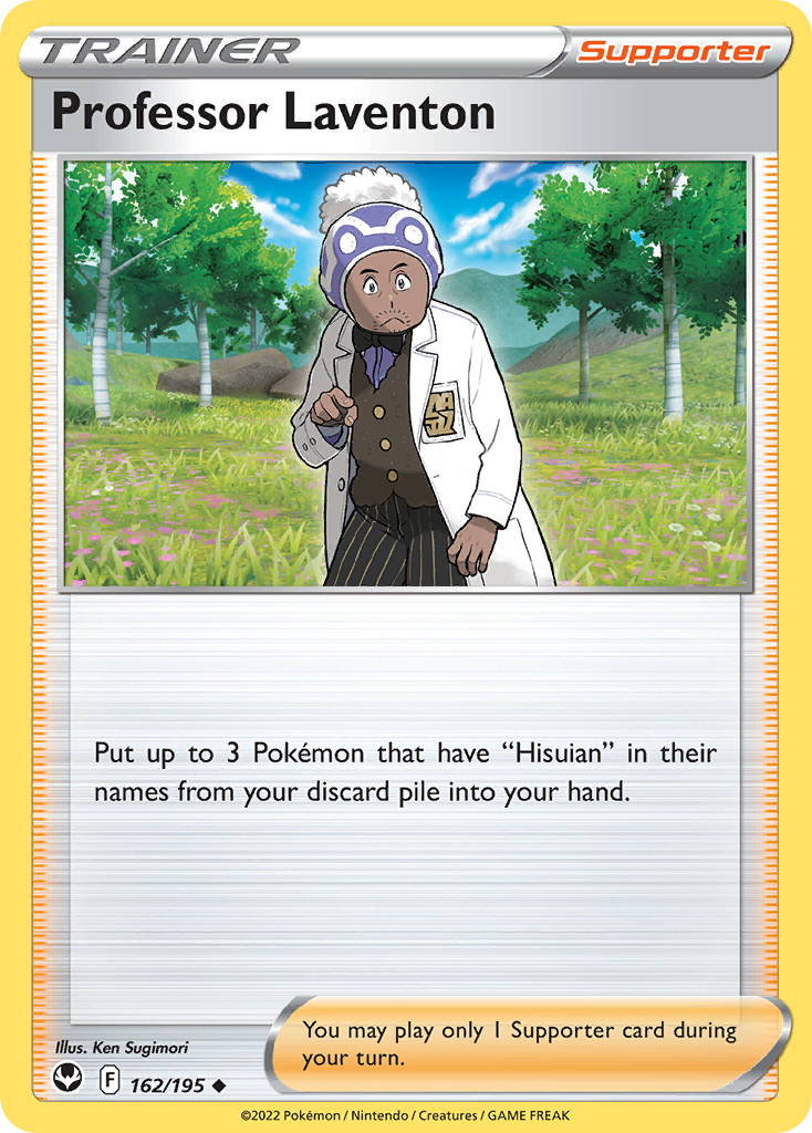 Professor Laventon (162/195) - [Reverse Holo] Silver Tempest (SIT)