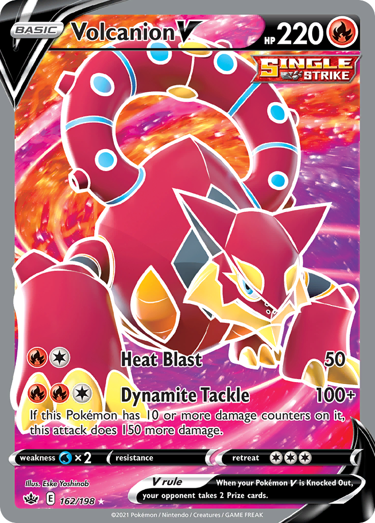 Volcanion V (162/198) - [Full Art] Chilling Reign (CRE)