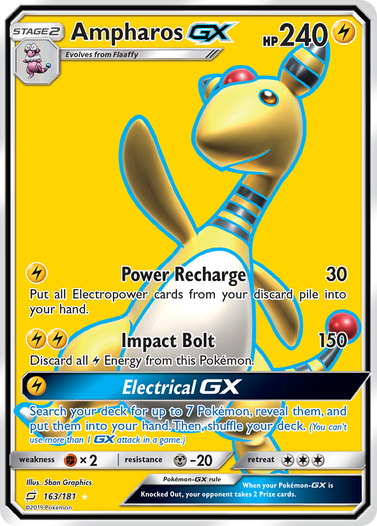Ampharos-GX (163/181) - [Full Art] Team Up (TEU)
