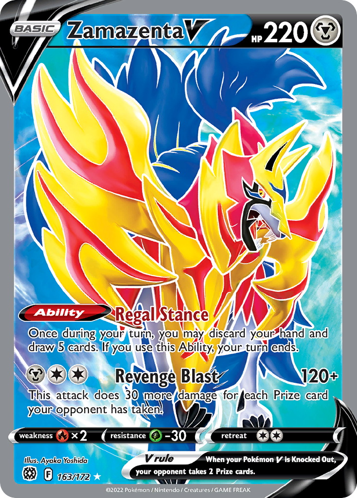 Zamazenta V (163/172) - [Full Art] Brilliant Stars (BRS)