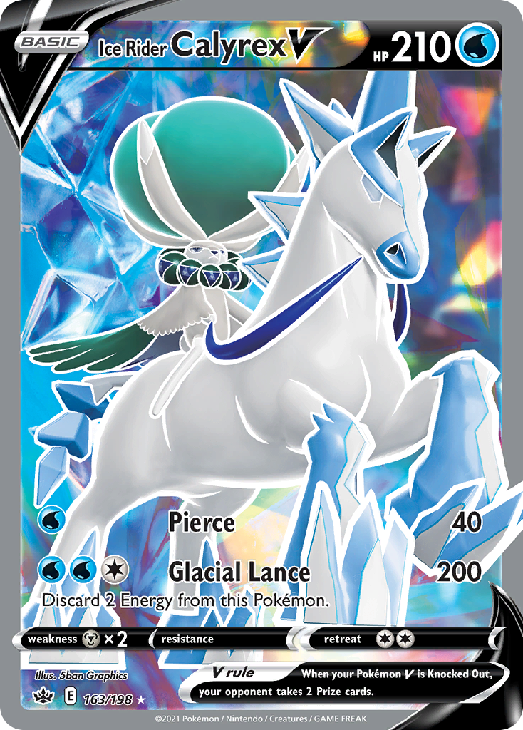 Ice Rider Calyrex V (163/198) - [Full Art] Chilling Reign (CRE)