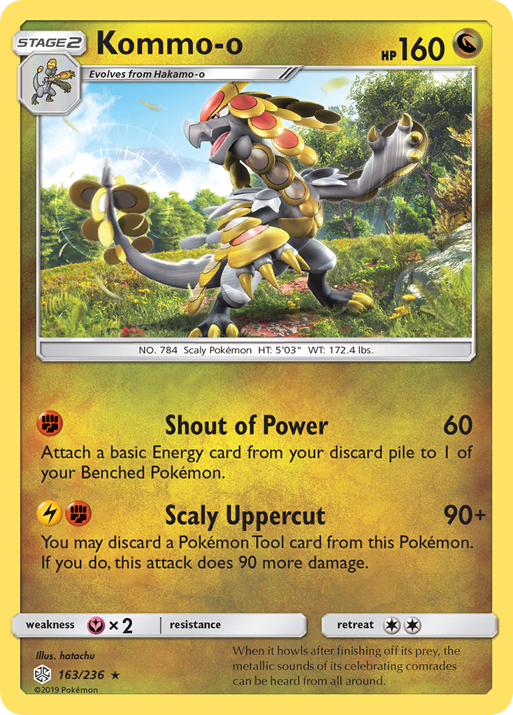 Kommo-o (163/236) - [Holo Foil] Cosmic Eclipse (CEC)