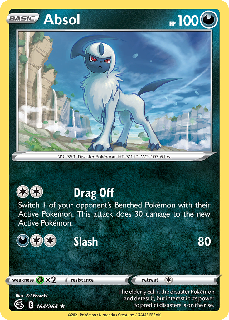 Absol (164/264) - [Reverse Holo] Fusion Strike (FST)