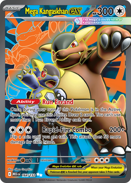 Mega Kangaskhan ex (164/132) - [Full Art] Mega Evolution (MEG)