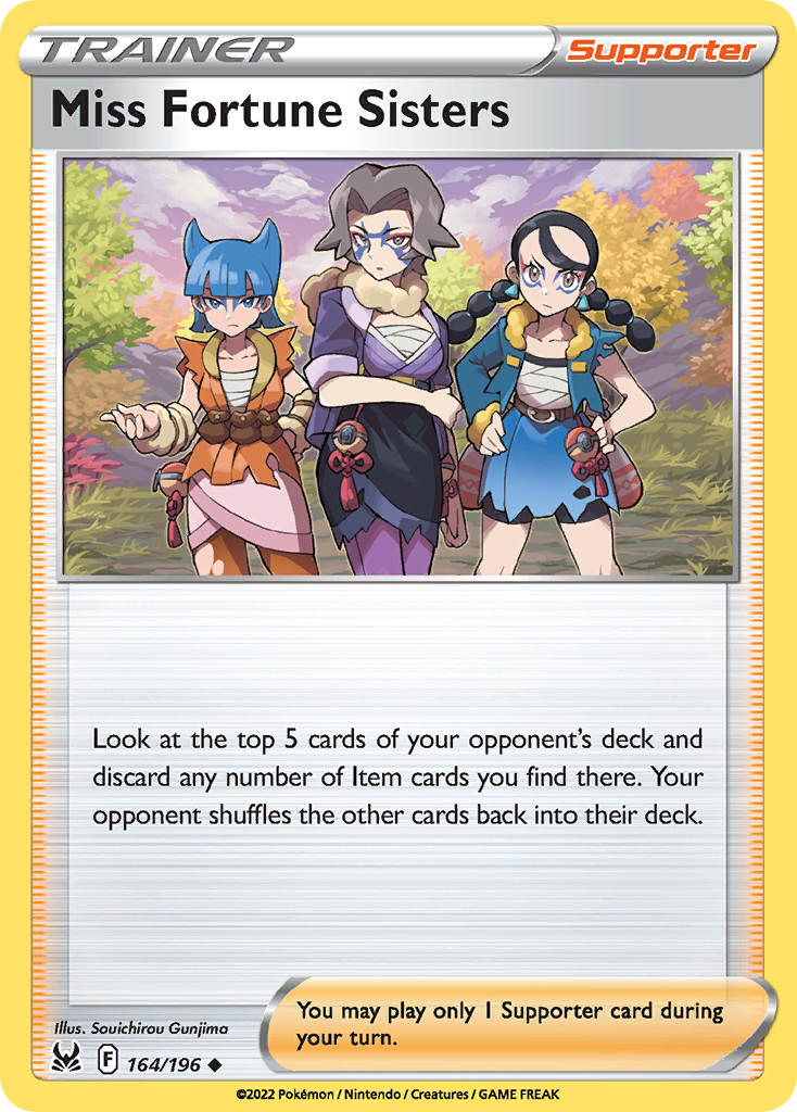 Miss Fortune Sisters (164/196) - [Reverse Holo] Lost Origin (LOR)