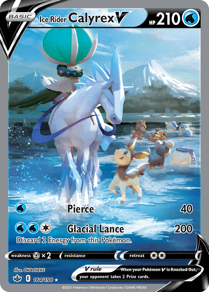 Ice Rider Calyrex V (164/198) - [Alternate Art] Chilling Reign (CRE)
