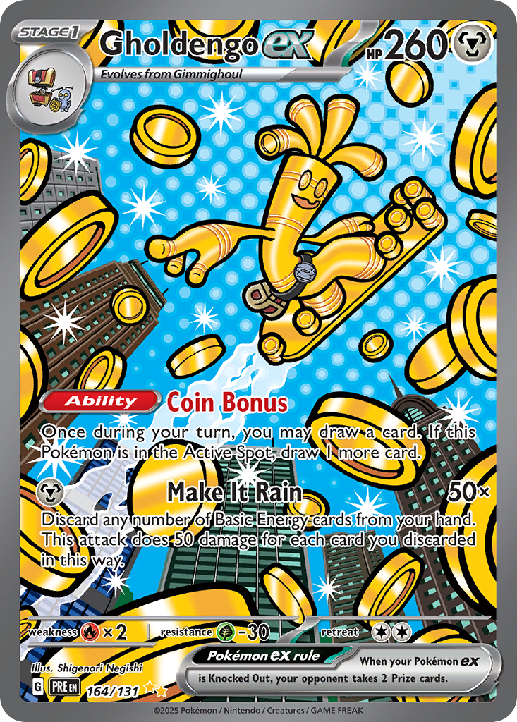 Gholdengo ex (164/131) - [Special Illustration Rare] Prismatic Evolutions (PRE)