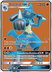 Lucario GX Full Art (122) - SM - Forbidden Light (SM06)