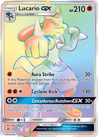 Lucario GX Secret (135) - SM - Forbidden Light (SM06)