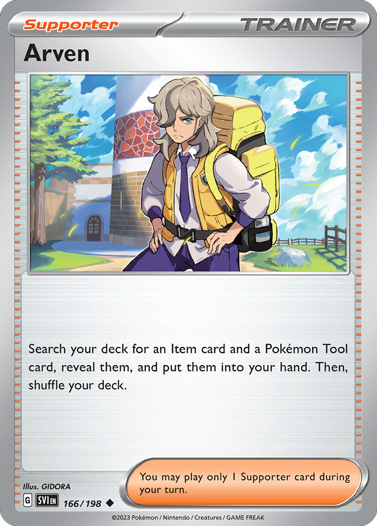 Arven (166/198) - [Reverse Holo] Scarlet & Violet (SVI)