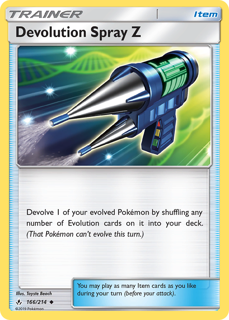 Devolution Spray Z (166/214) - [Reverse Holo] Unbroken Bonds (UNB)
