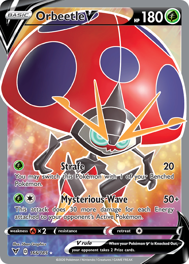 Orbeetle V (166/185) - [Full Art] Vivid Voltage (VIV)