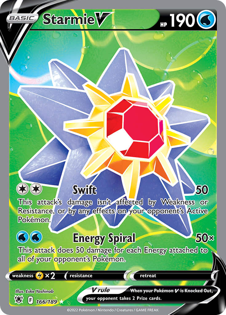 Starmie V (166/189) - [Full Art] Astral Radiance (ASR)