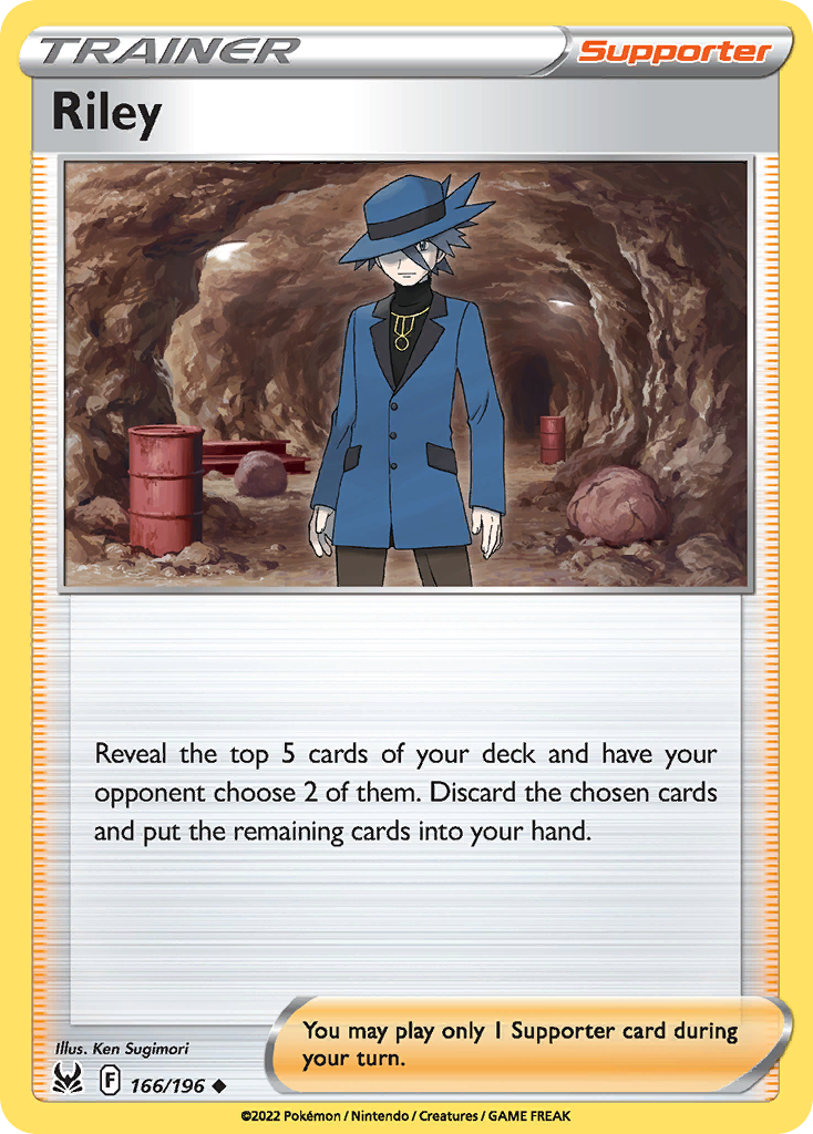 Riley (166/196) - [Reverse Holo] Lost Origin (LOR)