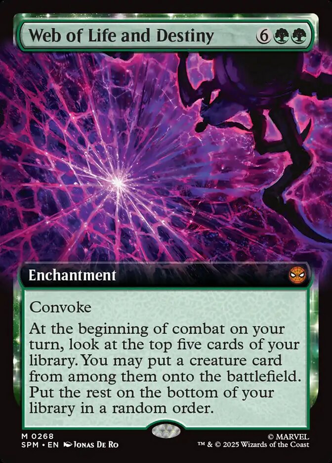 Web of Life and Destiny (268) - [Foil, Extended Art] Marvel's Spider-Man (SPM)
