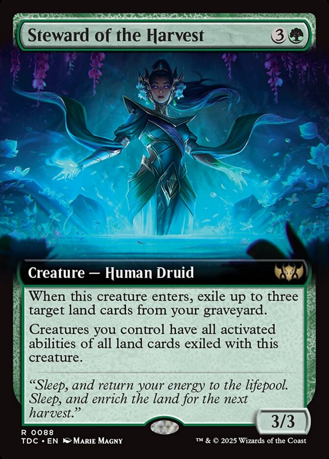 Steward of the Harvest - [Extended Art] Tarkir: Dragonstorm Commander (TDC)