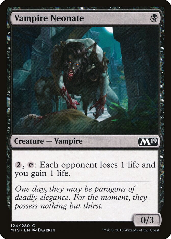 Vampire Neonate (124) - Core Set 2019 (M19)