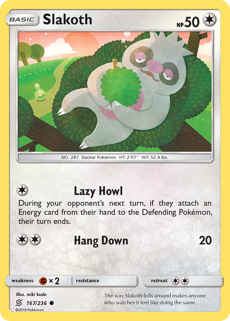 Slakoth (167/236) - [Reverse Holo] Unified Minds (UNM)