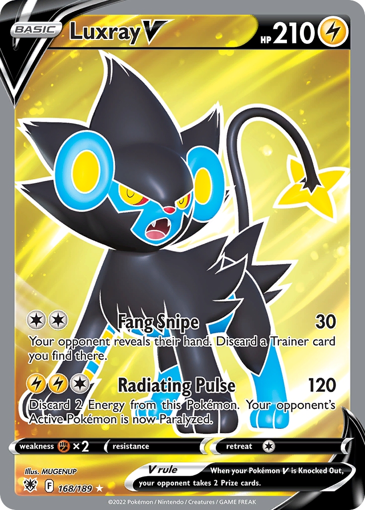 Luxray V (168/189) - [Full Art] Astral Radiance (ASR)