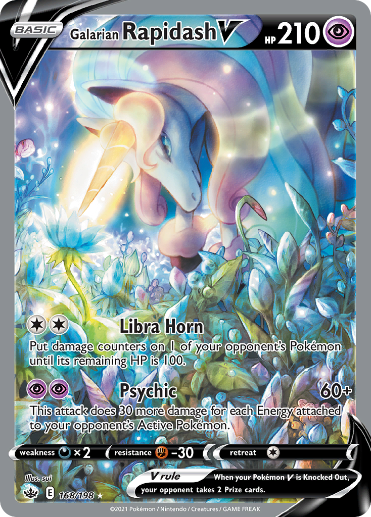 Galarian Rapidash V (168/198) - [Alternate Art] Chilling Reign (CRE)