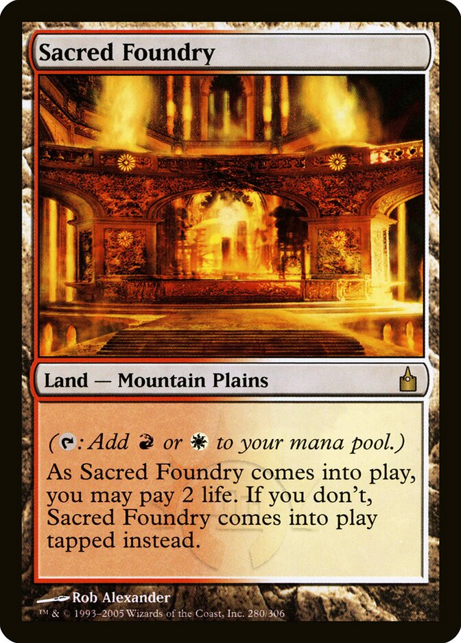 Sacred Foundry (280) - Ravnica: City of Guilds (RAV)