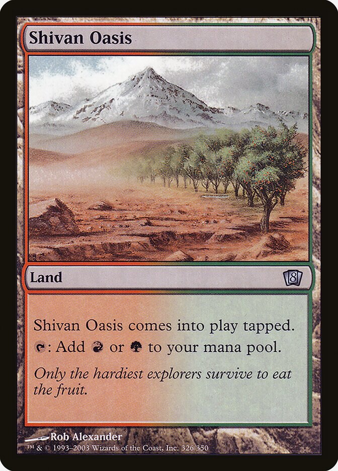 Shivan Oasis (326) - Eighth Edition (8ED)