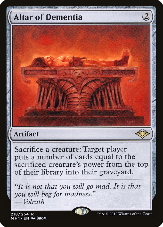 Altar of Dementia (218) - Modern Horizons (MH1)