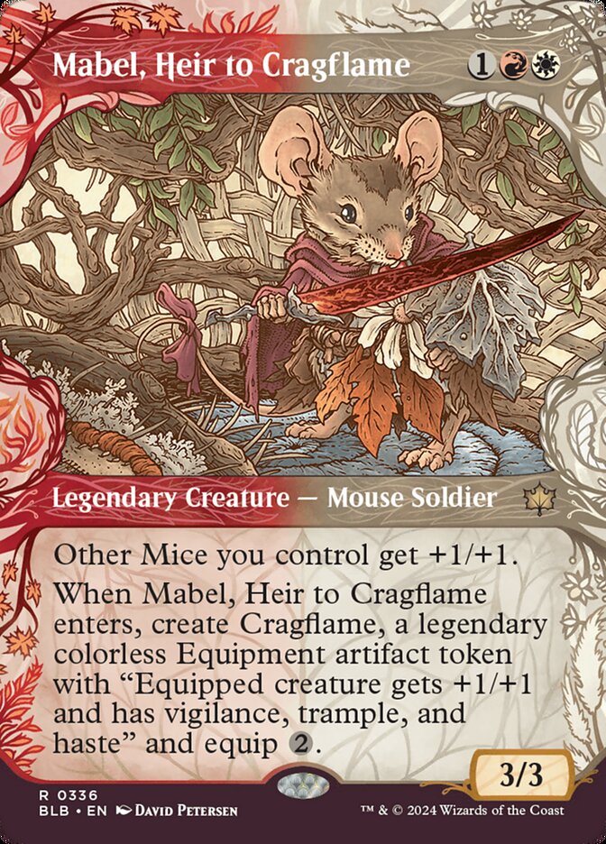 Mabel, Heir to Cragflame - [Foil, Showcase] Bloomburrow (BLB)