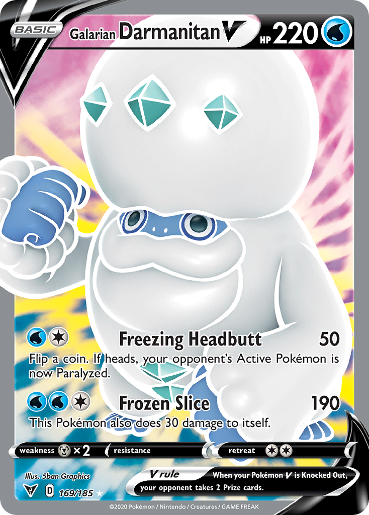 Galarian Darmanitan V (169/185) - [Full Art] Vivid Voltage (VIV)