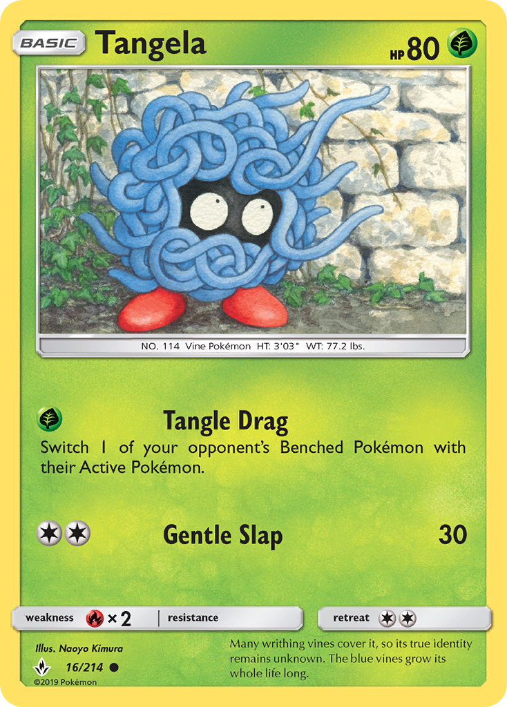 Tangela (16/214) - [Reverse Holo] Unbroken Bonds (UNB)