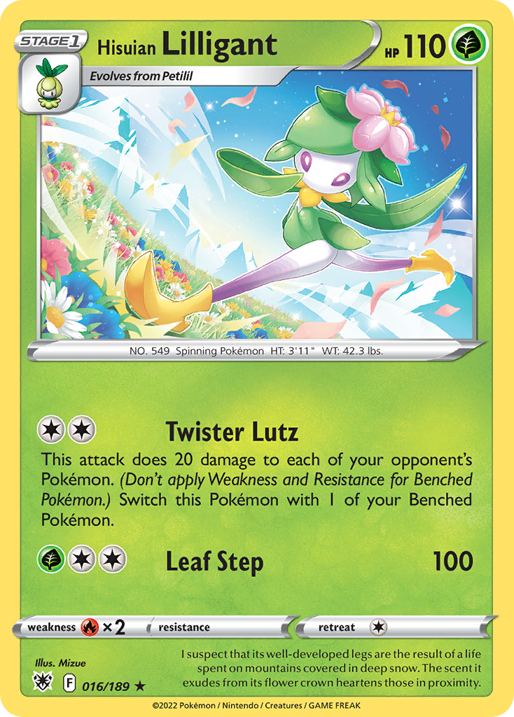 Hisuian Lilligant (16/189) - [Reverse Holo] Astral Radiance (ASR)