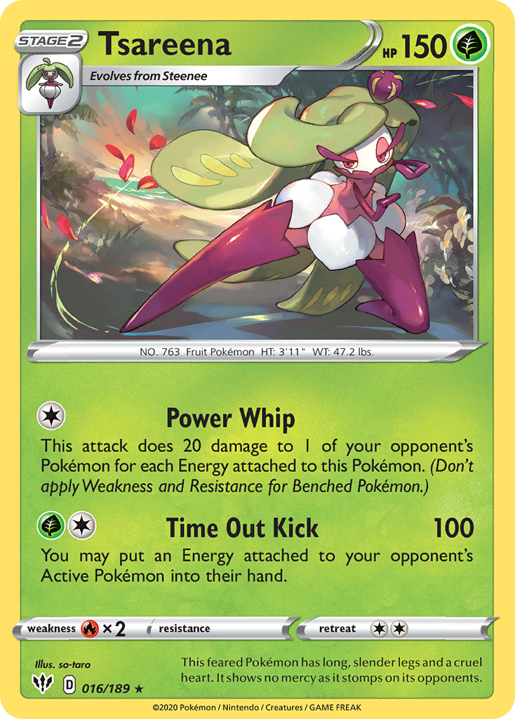 Tsareena (16/189) - [Reverse Holo] Darkness Ablaze (DAA)