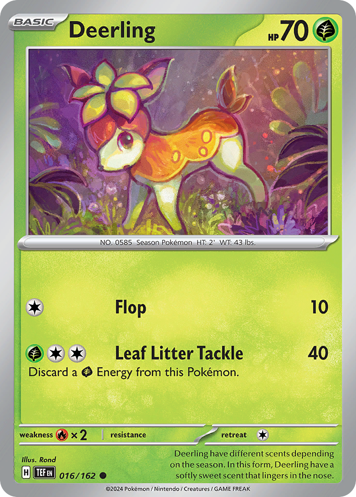 Deerling (16/162) - [Reverse Holo] Temporal Forces (TEF)