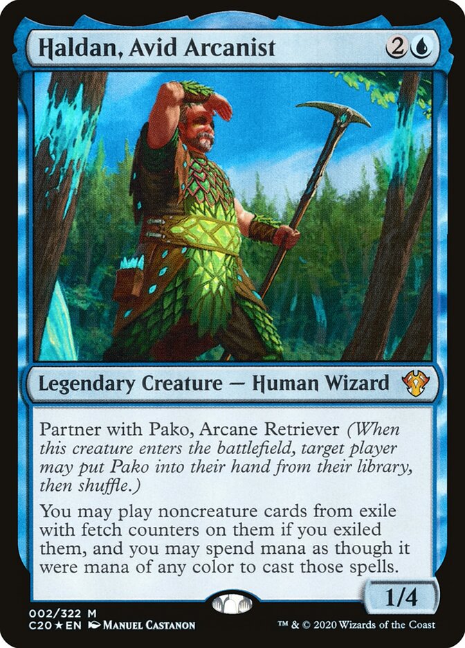 Haldan, Avid Arcanist (2) - Commander 2020 (C20)